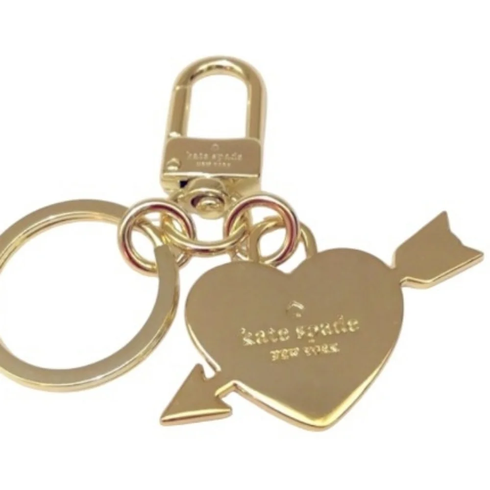 NWT Kate Spade ♠️  Love Shack Metal Keychain Bag Charm